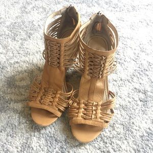 SALE Enzo Angiolini leather sandals 7 zip back